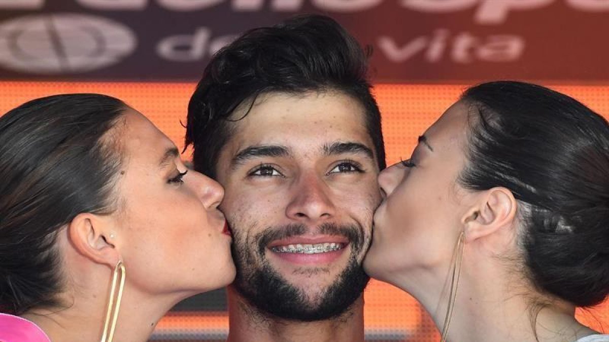 Gaviria en el podio.-EFE