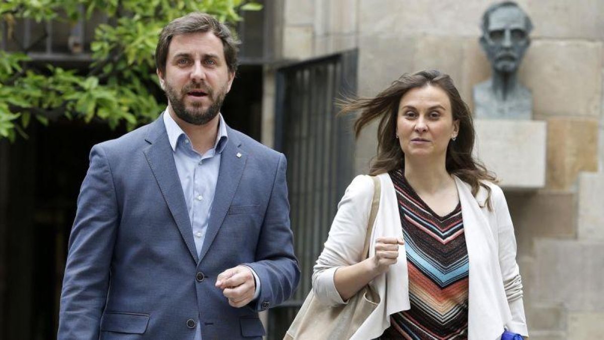 Toni Comín y Meritxell Serret, en una imagen de archivo.-RICARD CUGAT
