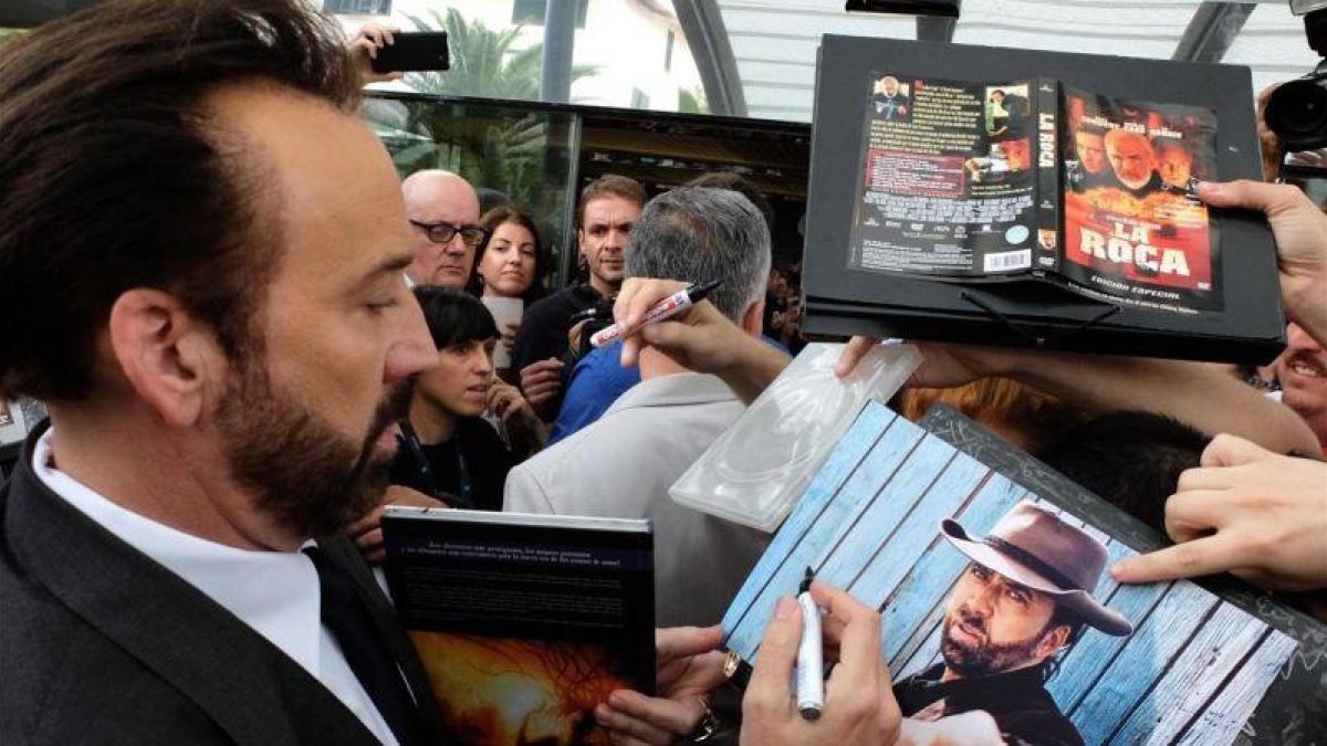 Nicolás Cage, en su vista a Sitges, el año pasado.-MÓNICA SERRA