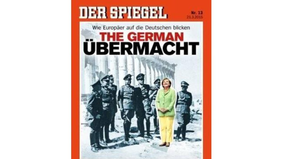 La portada polémica del semanario 'Spiegel'.-