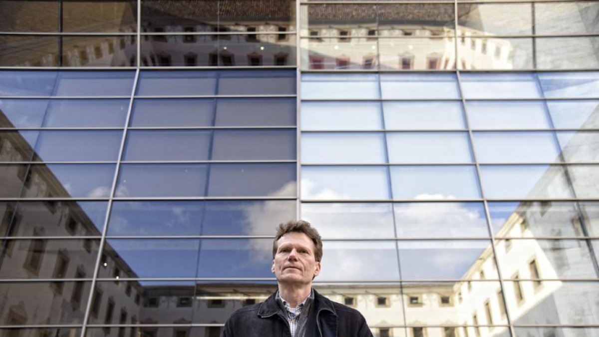 El sociólogo Hartmut Rosa, asisitó al ciclo de debate del Centro de Cultura Contemporánea de Barcelona.-SANTI COGOLLUDO