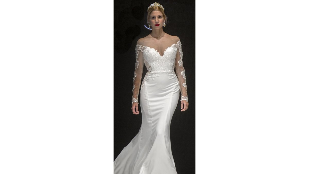 Diseño de vestido de boda de Ainhoa Salcedo.-ISRAEL L. MURILLO