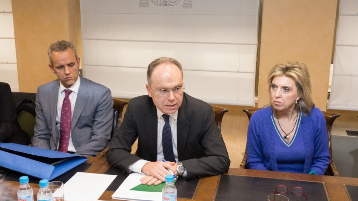Juan Bravo, presidente de Adif durante la rueda de prensa.-PABLO REQUEJO (PHOTOGENIC)
