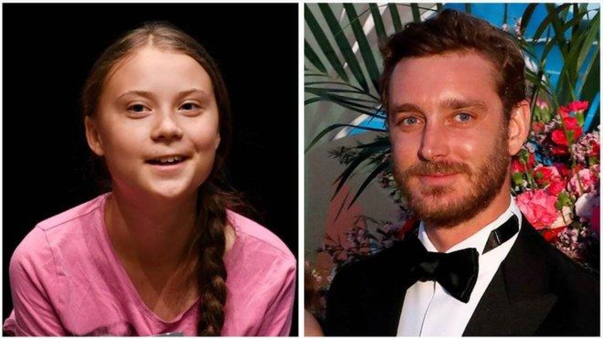 Greta Thunberg y Pierre Casirahi.-