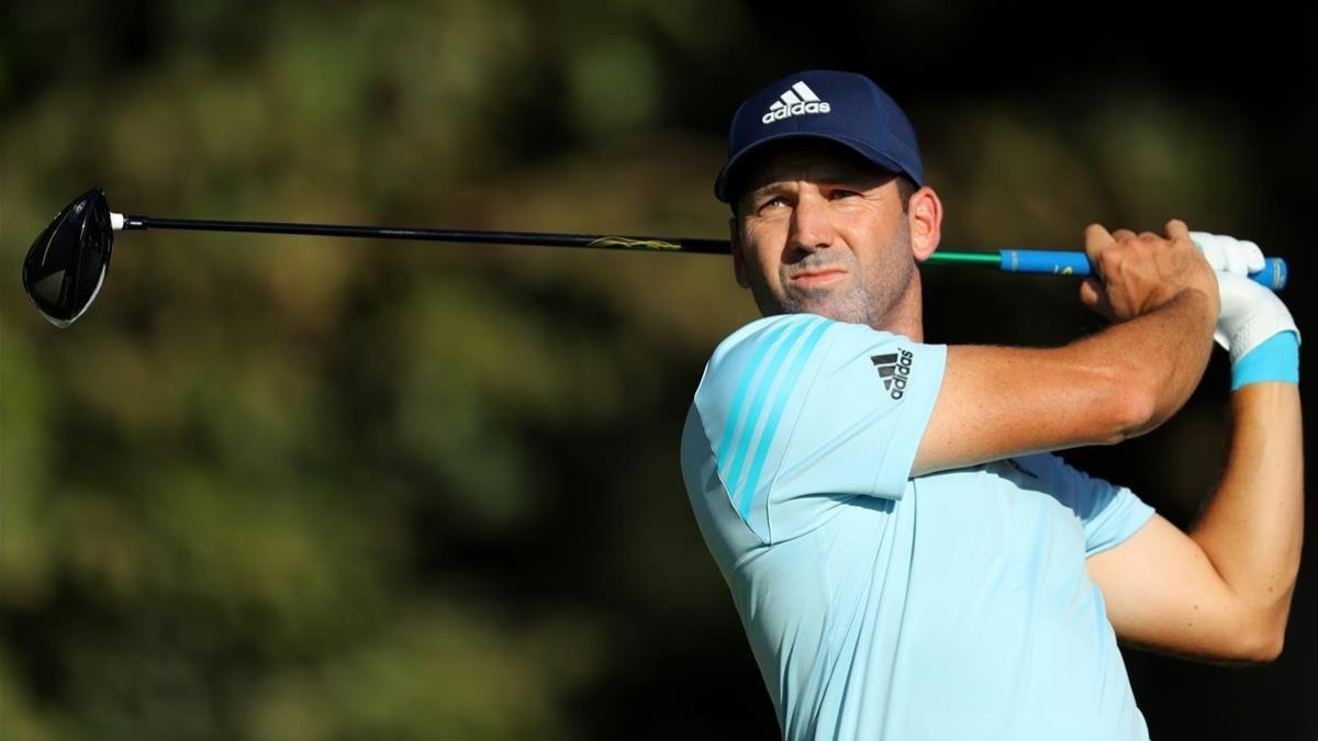 Sergio García, en el tee del hoyo 17 de Valderrama.-WARREN LITTLE