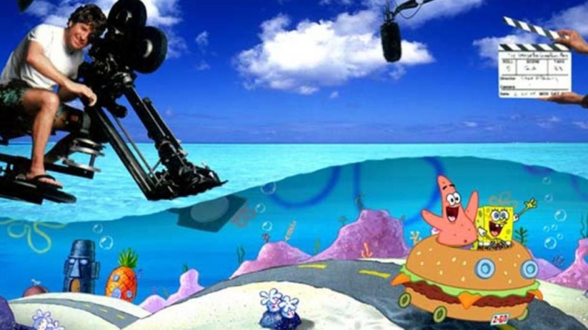 Stephen Hillenburg, en una imagen promocional de 'Bob Esponja: La película'.-