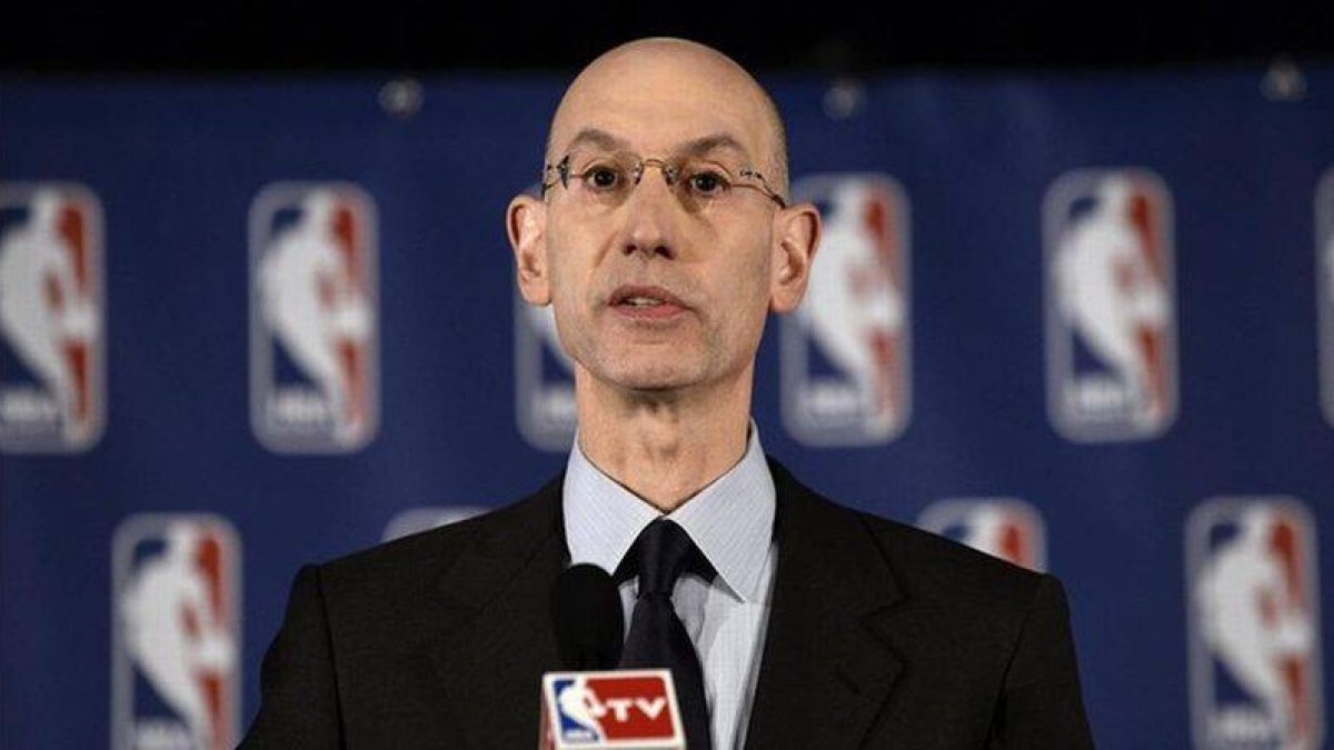 Adam Silver, comisionado de la NBA, en la rueda de prensa.-Foto: EFE / ANDREW GOMBERT