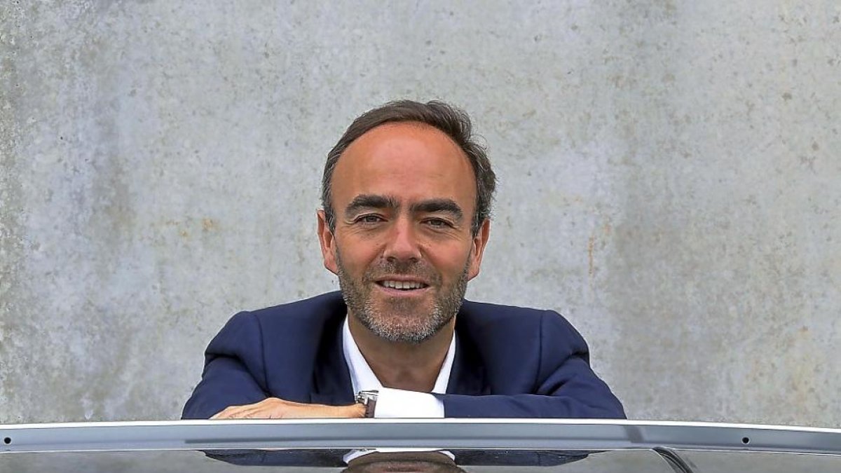 El escritor AntonioNúñez durante su visita a Valladolid.-ICAL