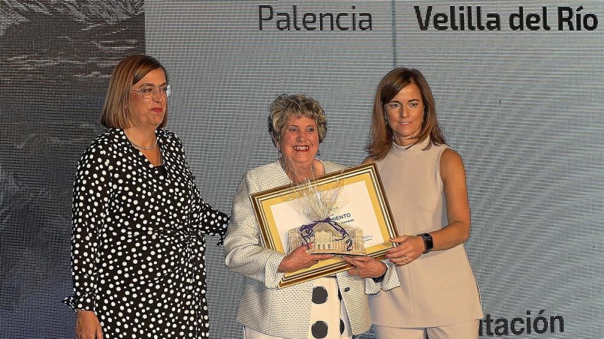 Armisén, Ortega y Hervella, en el Día de la Provincia de Palencia.-ICAL