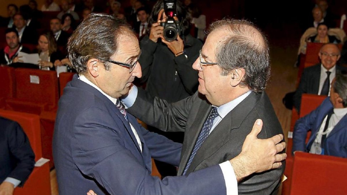 Alfonso Polanco y Juan Vicente Herrera.-J. M. Lostau