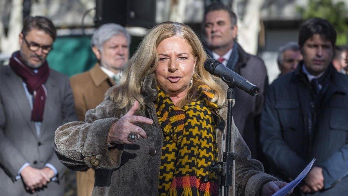 Consuelo Ordóñez, en un acto en Valencia.-MIGUEL LORENZO