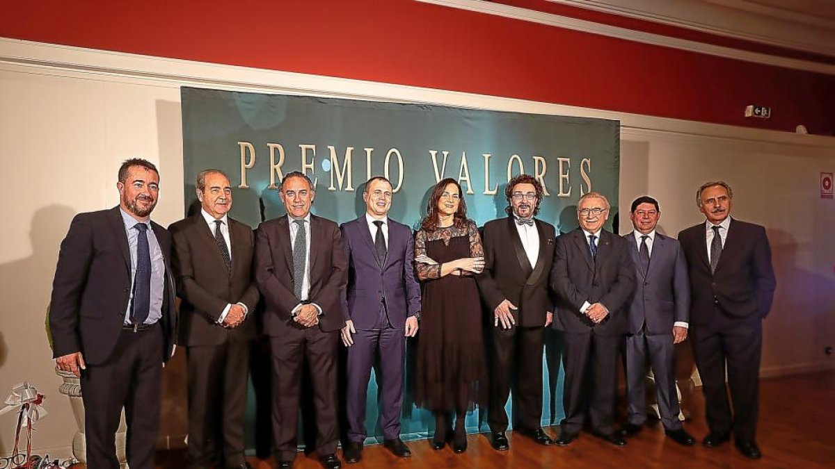 Juan Francisco Martín, Cipriano García, Felipe Llamazares, Alberto Hernández, Adriana Ulibarri, Ignacio Encinas, Martín Manceñido y José Jiménez.-JESÚS F. SALVADORES