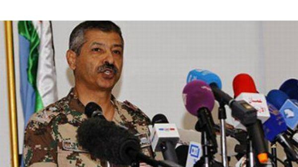 El general de división jordano Mansur al Jbur, este domingo.-Foto: REUTERS