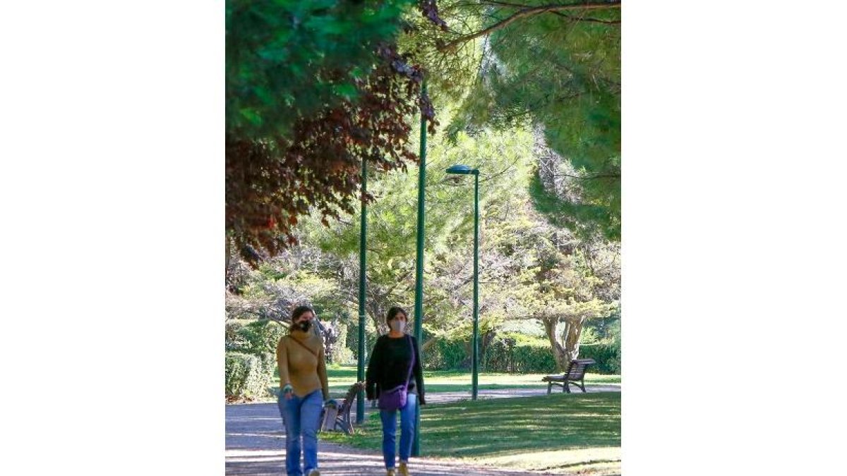 JUAN MIGUEL LOSTAU. 13/10/2021. VALLADOLID. COMUNIDAD DE CASTILLA Y LEÓN. PARQUE DE LA OLMA EN VILLA DEL PRADO.