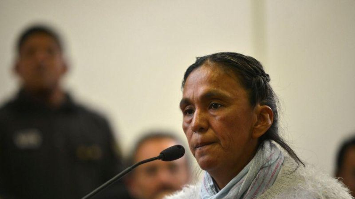 La diputada del Parlasur Milagro Sala durante una audiencia en Jujuy Argentina.-EFE