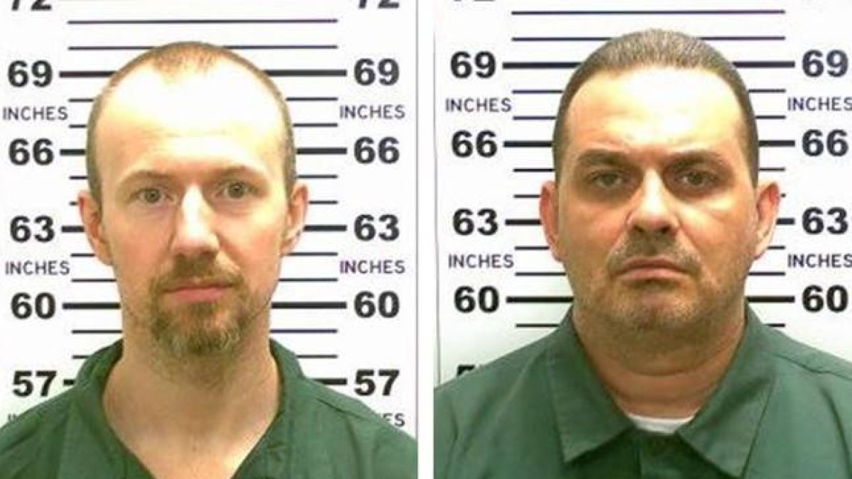 Davis Sweat (izquierda) y Richard Matt, los dos presos fugados de la prisión Clinton, en Nueva York.-Foto: EFE / NEW YORK STATE POLICE