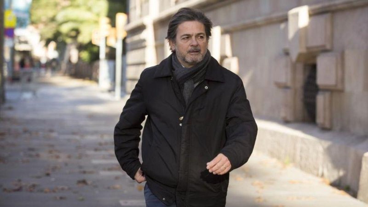 Oriol Pujol llega a la Audiencia de Barcelona, el pasado 10 de diciembre.-ALBERT BERTRAN