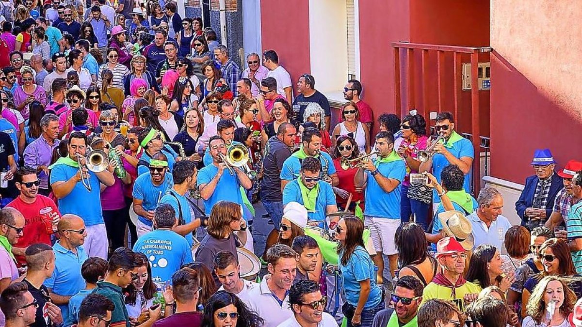 El pueblo de Castronuño celebra su conocida bajada del Palillo durante las fiestas del año pasado.-EL MUNDO