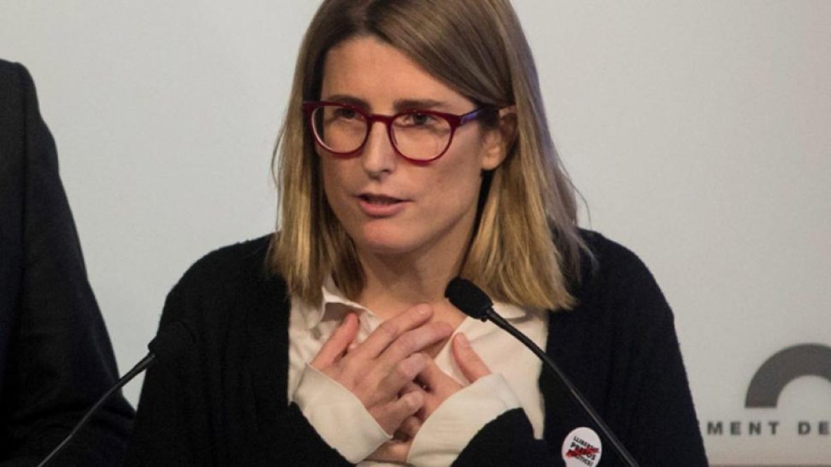 Elsa Artadi, durante una comparecencia en el Parlament.-EFE / QUIQUE GARCÍA