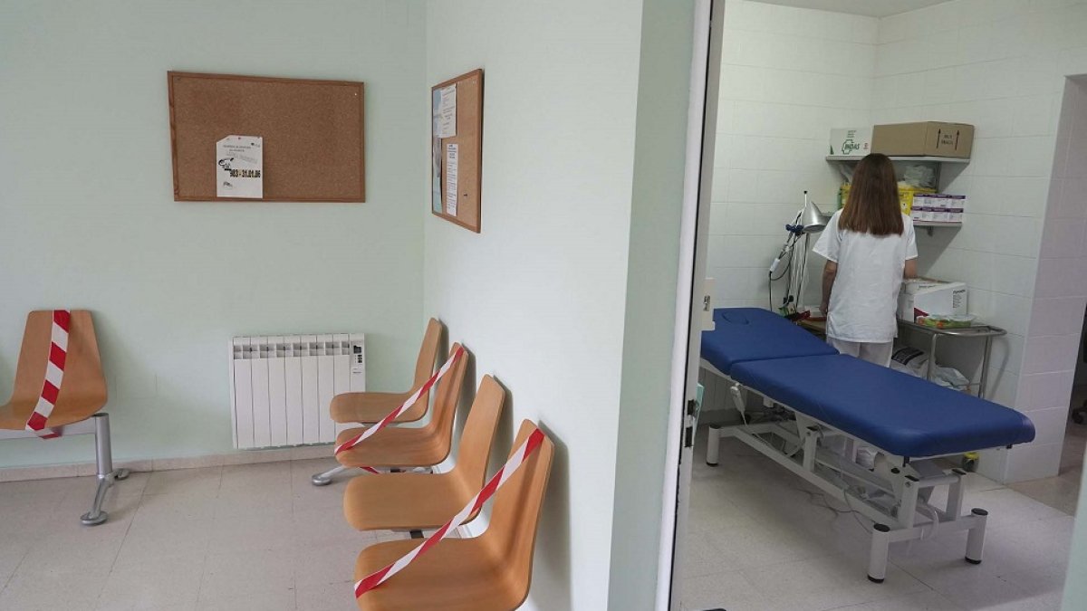 Sala de espera de un consultorio rural en un municipio de la provincia vallisoletana. ICAL