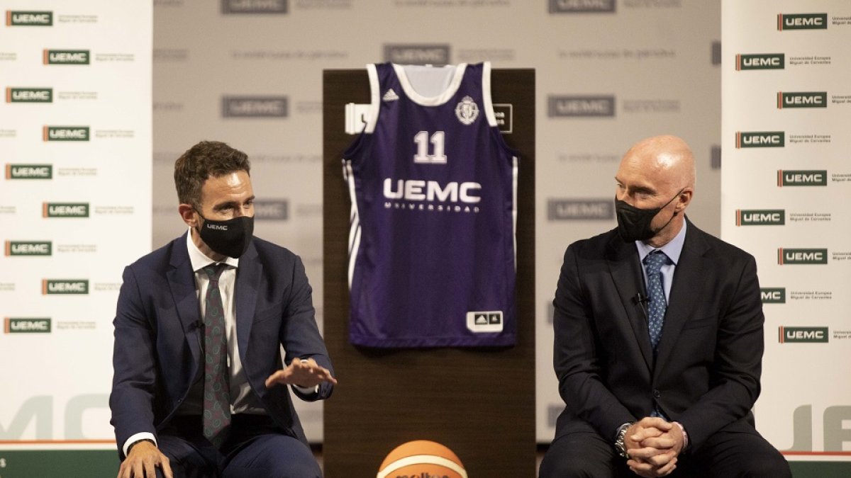Presentación del nuevo patrocinador principal del Real Valladolid Baloncesto, la UEMC. Fotos de Mike Hansen y David Espinar. Photogenic/José C. Castillo.
