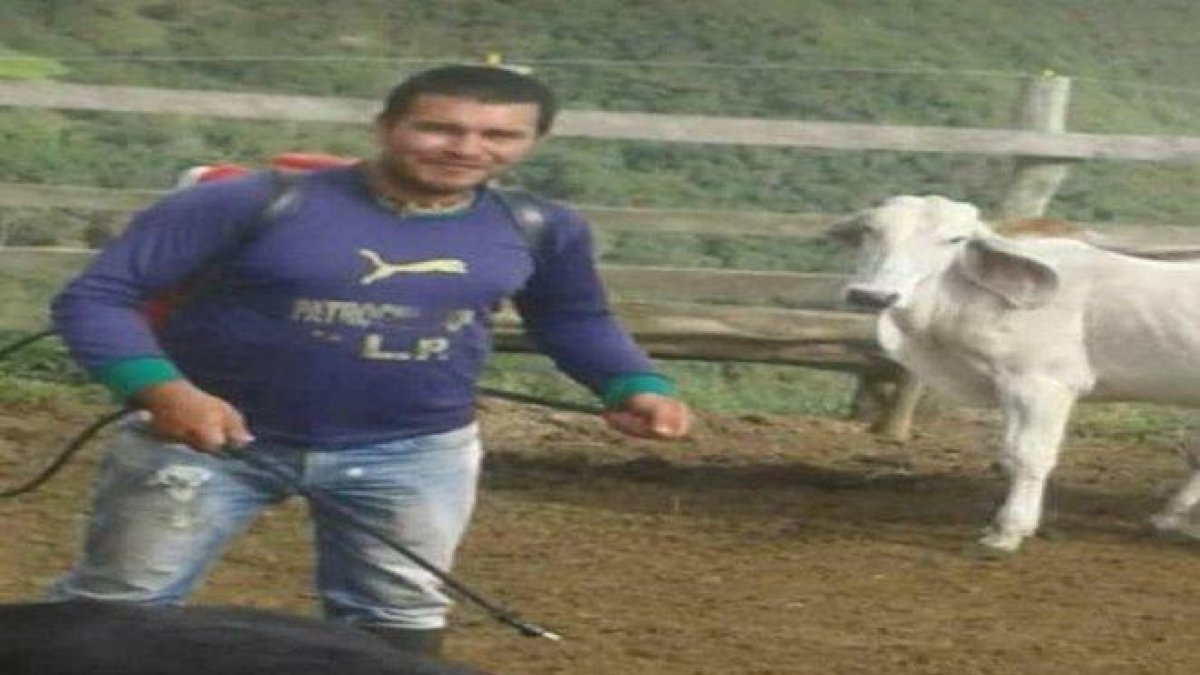 El líder social colombiano, Dagoberto Álvarez, asesinado en la frontera con Venezuela.-EL PERIÓDICO