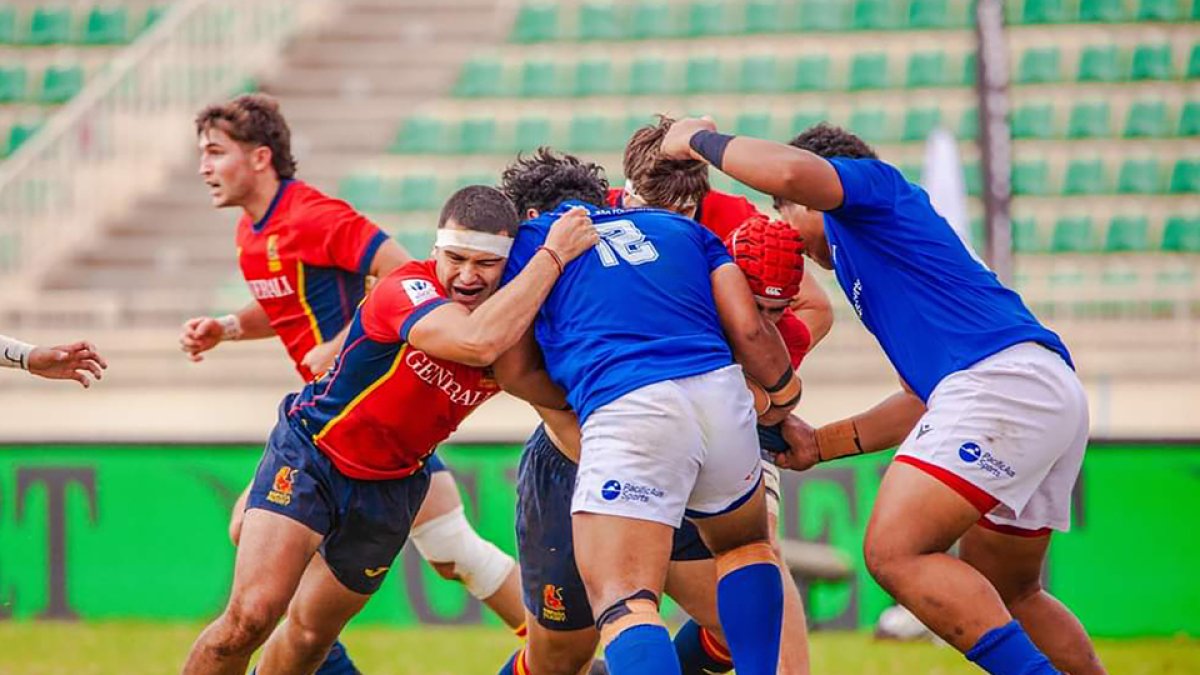 Diego González en el España Samoa. / FER