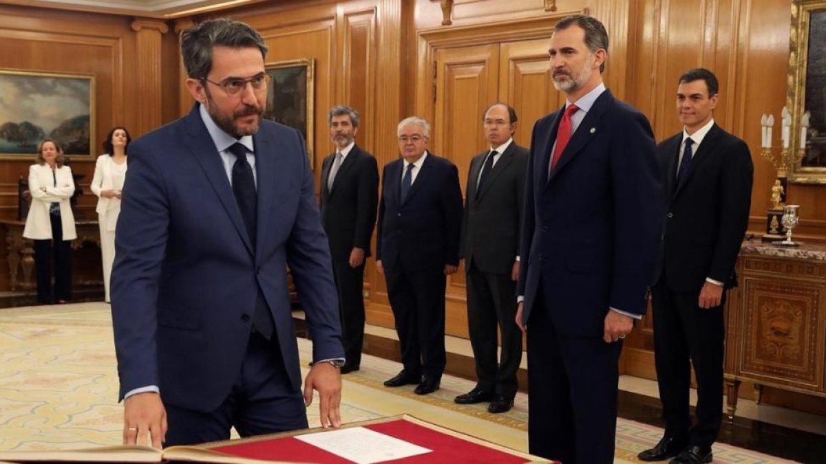 Màxim Huerta promete el cargo como ministro de Cultura y Deportes.-EFE