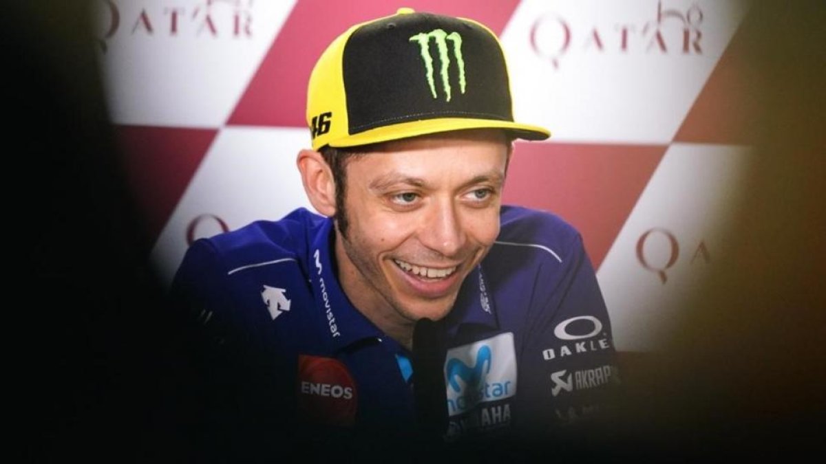 Rossi, en rueda de prensa hoy en Catar-ALEJANDRO CERESUELA