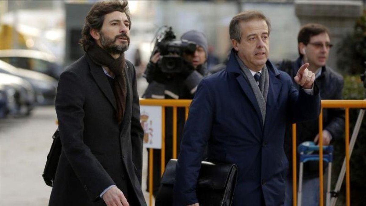 Oleguer Pujol, a su llegada a la Audiencia Nacional, el pasado 12 de enero.-JOSÉ LUIS ROCA