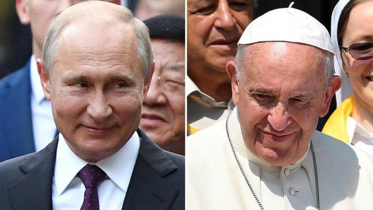 Putin y el papa Francisco.-EFE