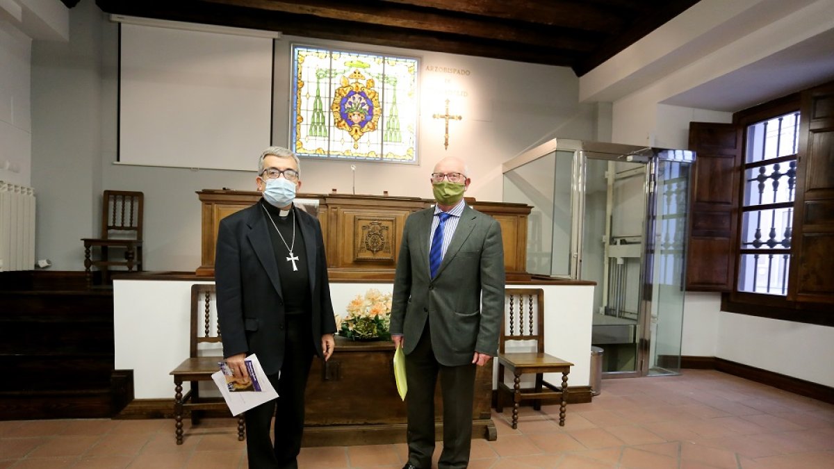 Luis Argüello presenta los resultados económicos de la diócesis vallisoletana junto a José María Conde. ICAL