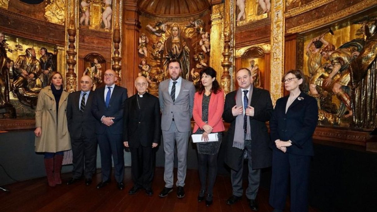 El Alcalde Oscar Puente, la Concejala de Cultura Ana Redondo, y el Presidente de la Diputación de Valladolid Jesus J. Carnero, han presentado la candidatura de Valladolid Patrimonio De La Humanidad-@AyuntamientoVLL