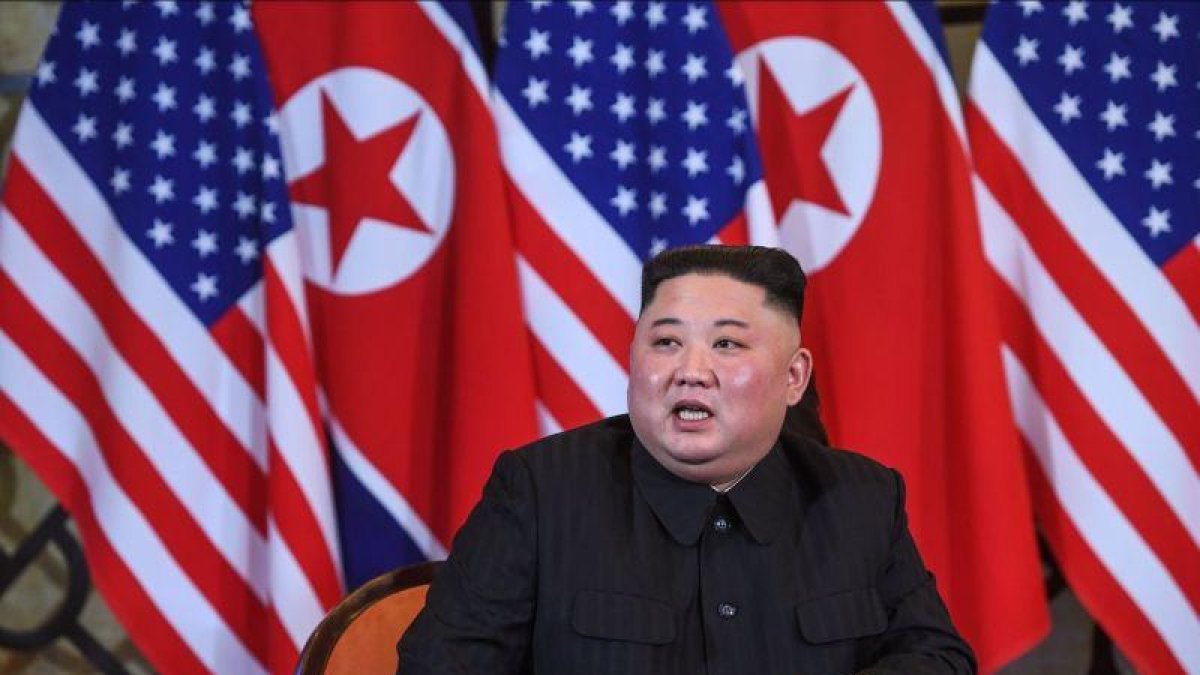 Es posible que sea incluso la primera vez que el líder supremo de Corea del Norte contesta a la pregunta de un periodista.-AFP