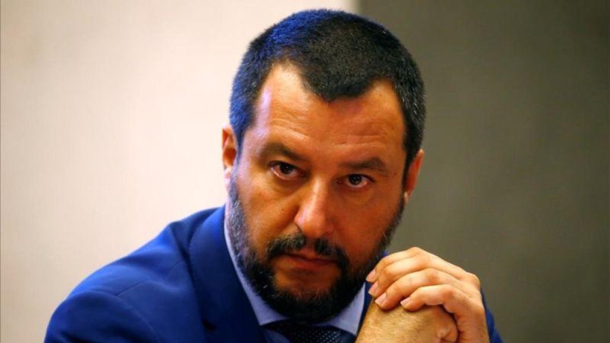 El ministro del Interior italiano, el ultraderechista Matteo Salvini.-STEFANO RELLANDINI (REUTERS)