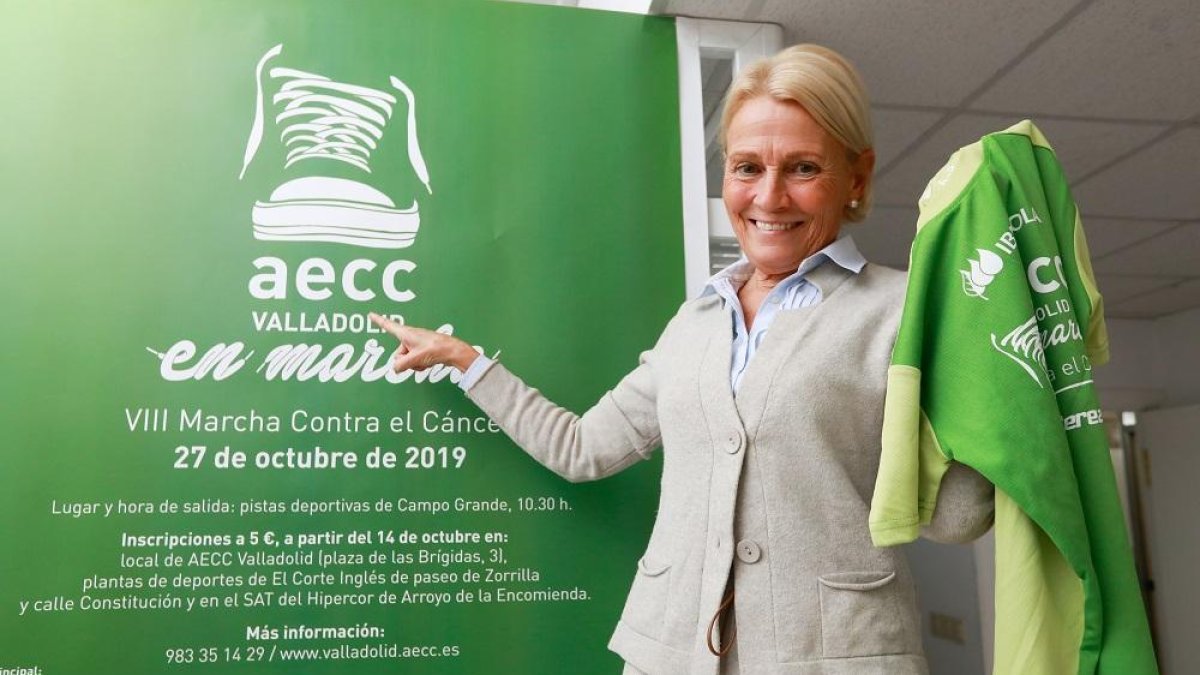 Pilar Fernández Valderrama, vicepresidenta de la AECC Valladolid-E.M