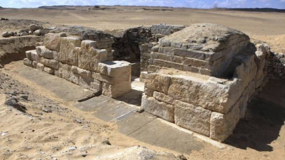 La tumba de una reina de la V dinastía faraónica (2.500-2.350 a.C) Jintakus III.-Foto: EFE