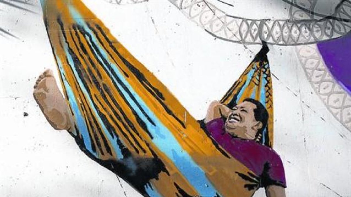 La imagen de Hugo Chávez continúa muy presente en Venezuela.-