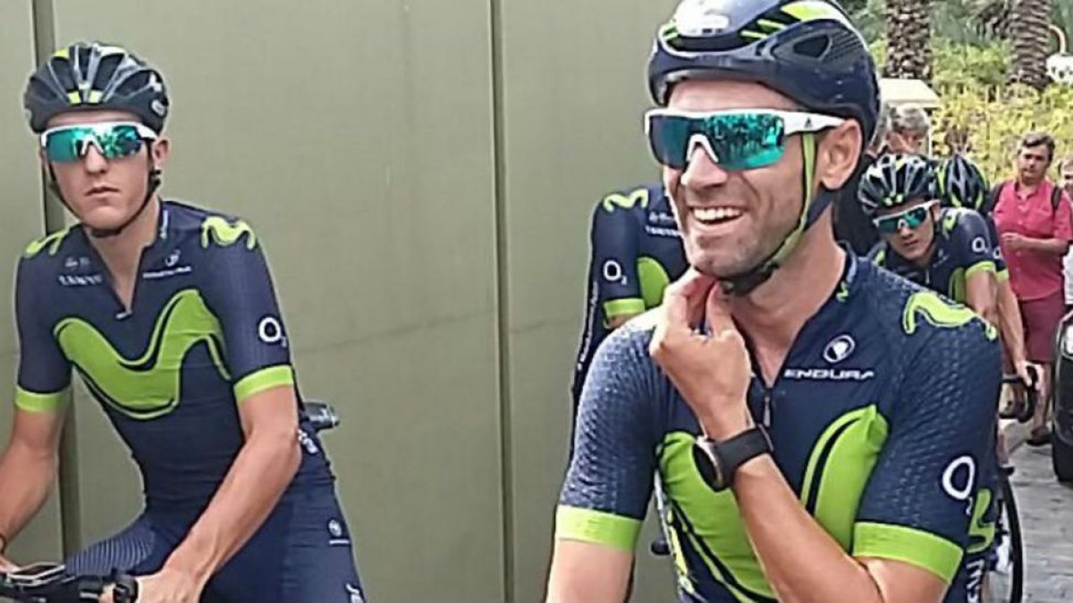 Alejandro Valverde, recuperado de la grave lesión de rodilla que sufrió la temporada pasada.-PERIODICO