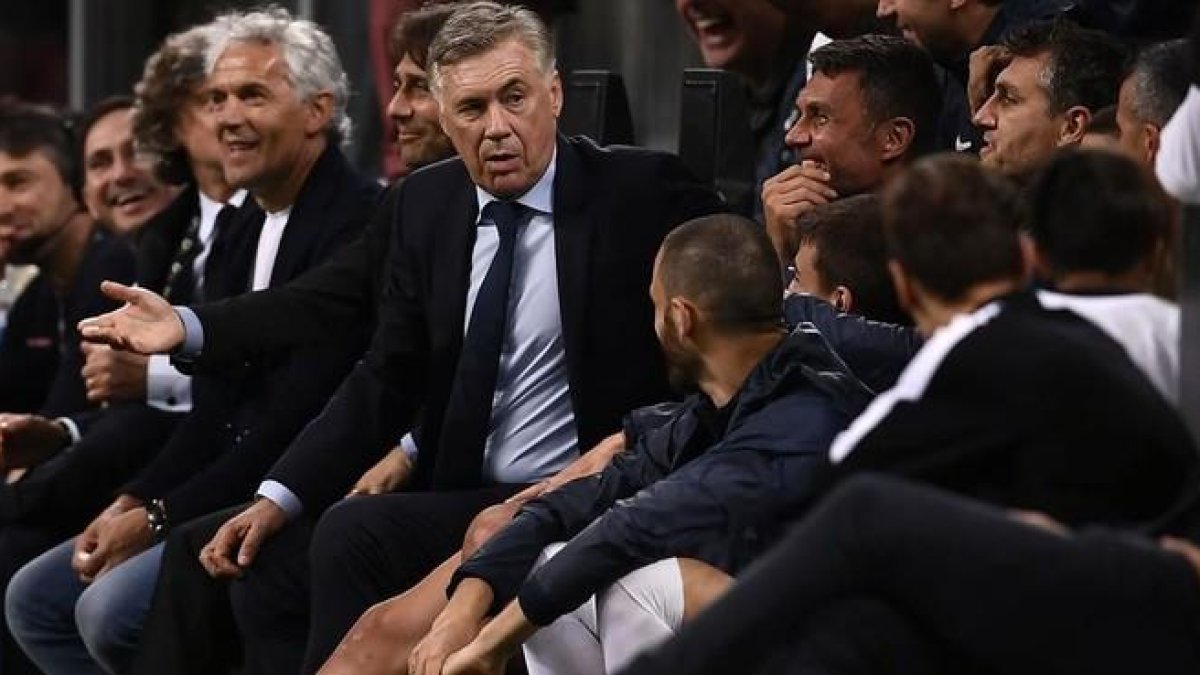 Carlo Ancelotti, entrenador del Nápoles.-MARCO BERTORELLO