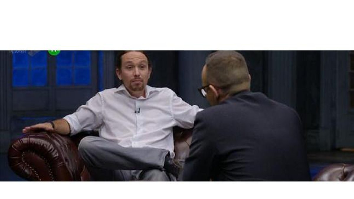 Pablo Iglesias y Risto Mejide, en 'Al rincón de pensar'.-ATRESMEDIA