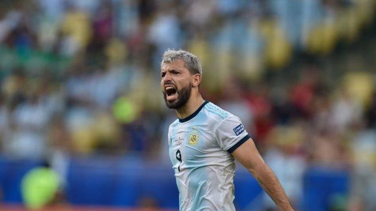 El delantero del Manchester City afirmó que está contento por la clasificación a semifinales de la Copa América.-AFP