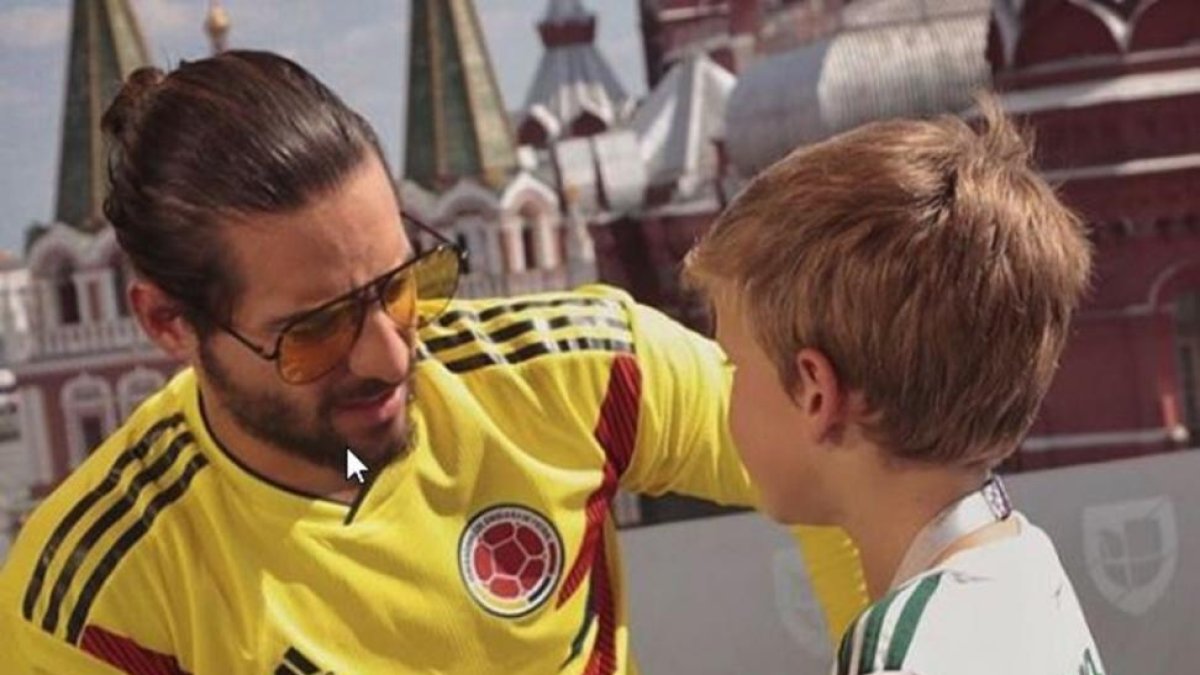Maluma, con la camiseta de Colombia-EL PERIÓDICO