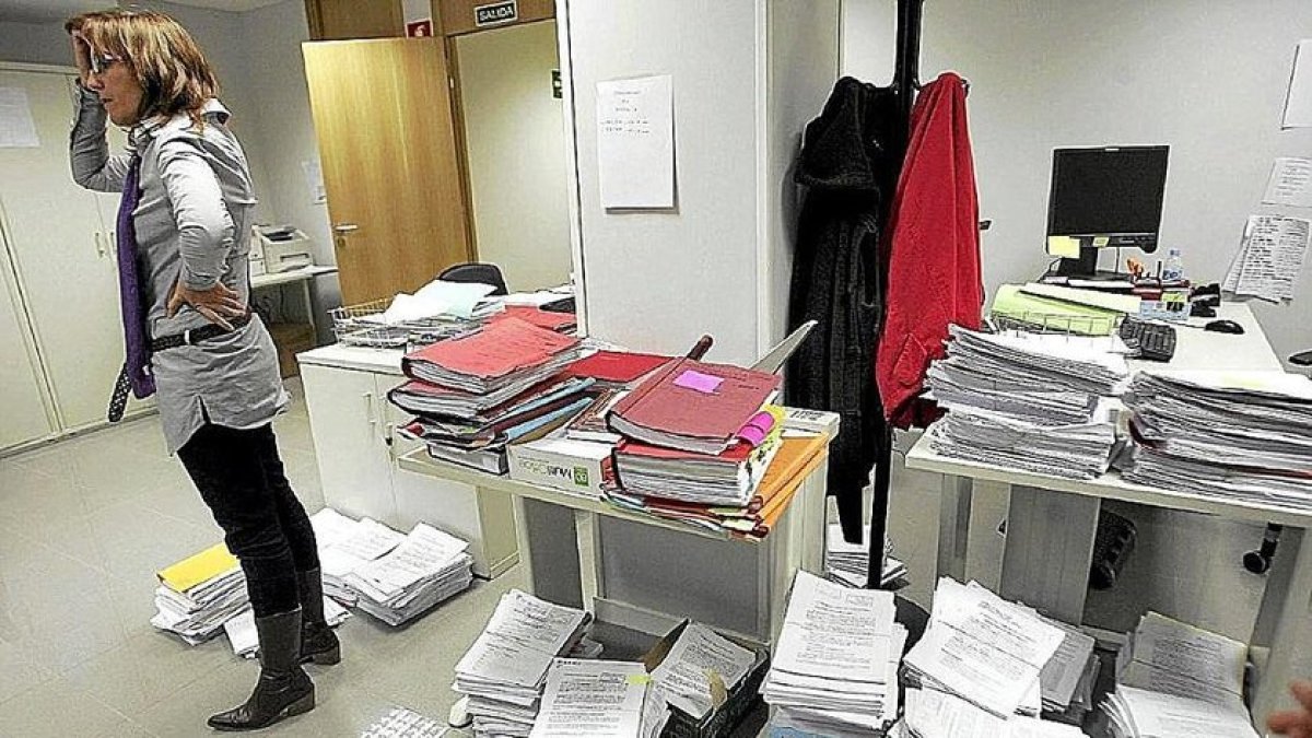 Expedientes acumulados en uno de los juzgados de Primera Instancia de Nicolas Salmerón. ICAL