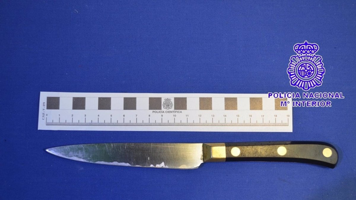 Cuchillo ocupado al varón de 78 años acusado de tratar de matar a su expareja. - EP