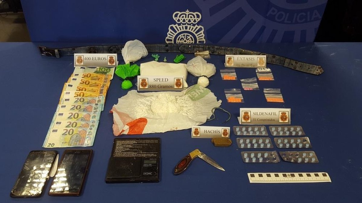 Material incautado en la operación.-POLICÍA NACIONAL
