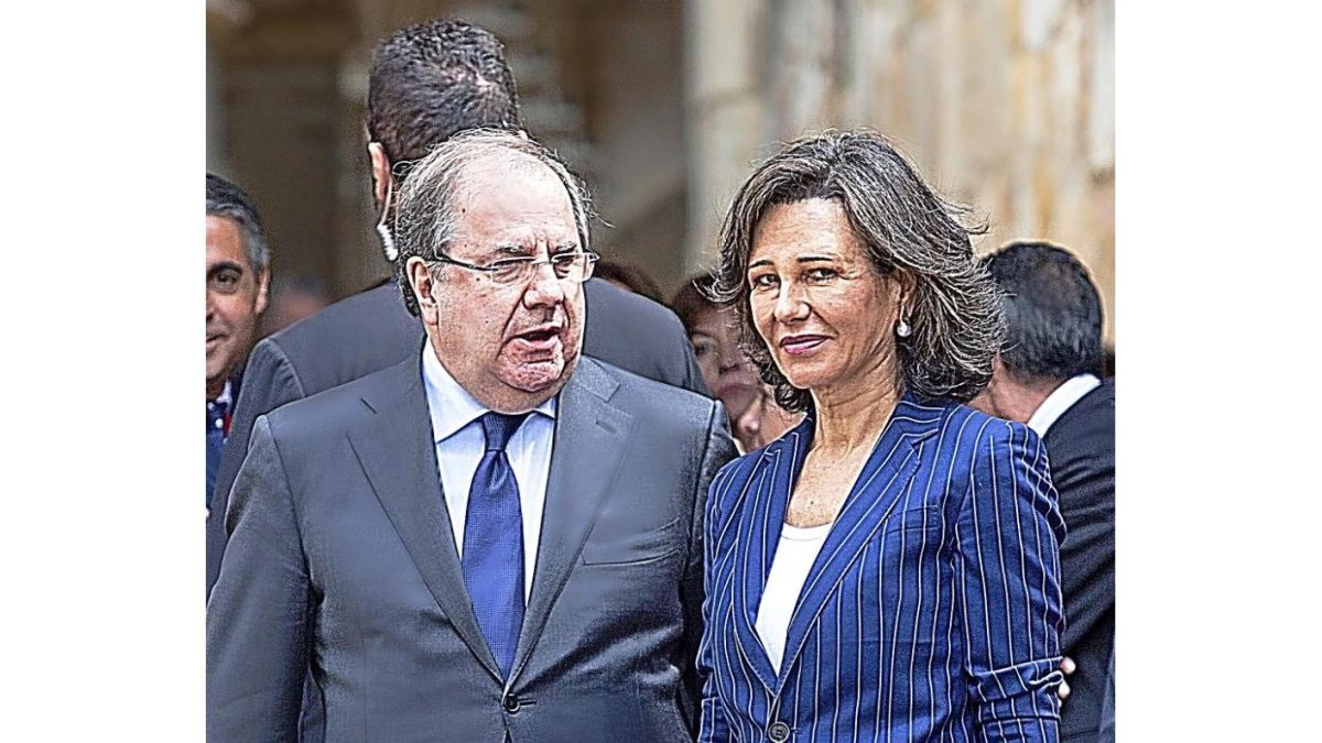 Juan Vicente Herrera y Patricia Botín.-ICAL