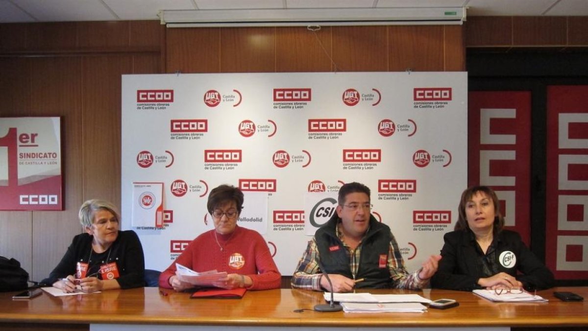 Intervención sindical ante los medios de comunicación.-EUROPA PRESS