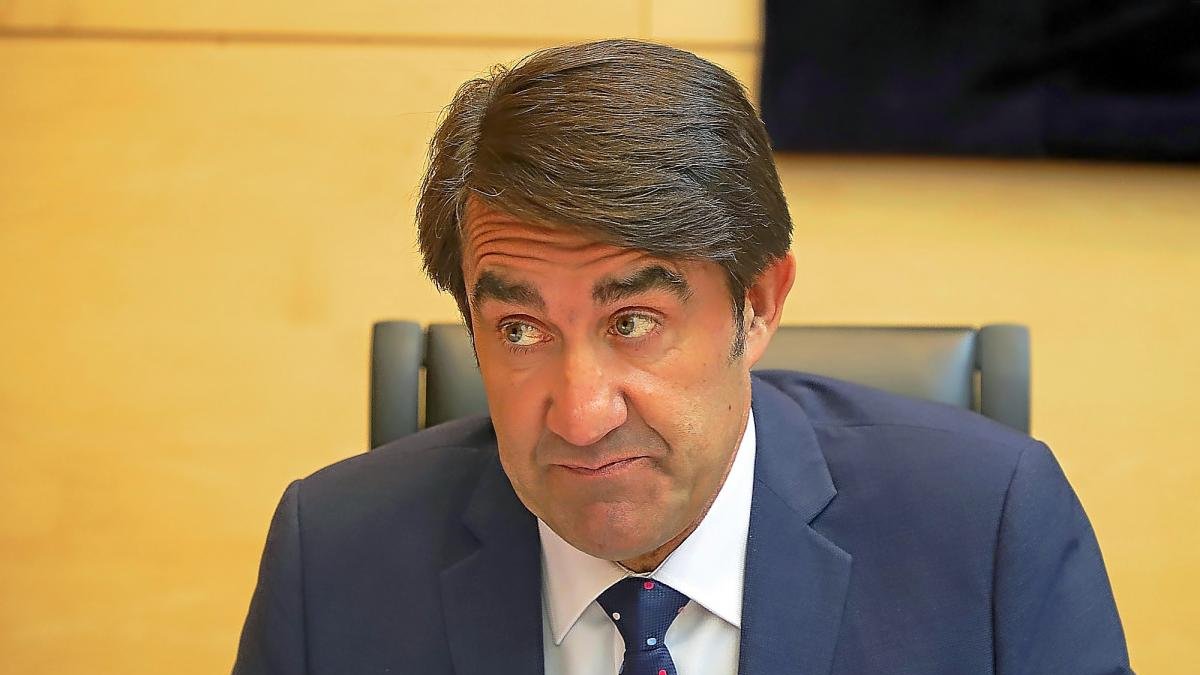 Juan Carlos Suárez-Quiñones, en un momento de su comparecencia en la Comisión de Fomento.-ICAL