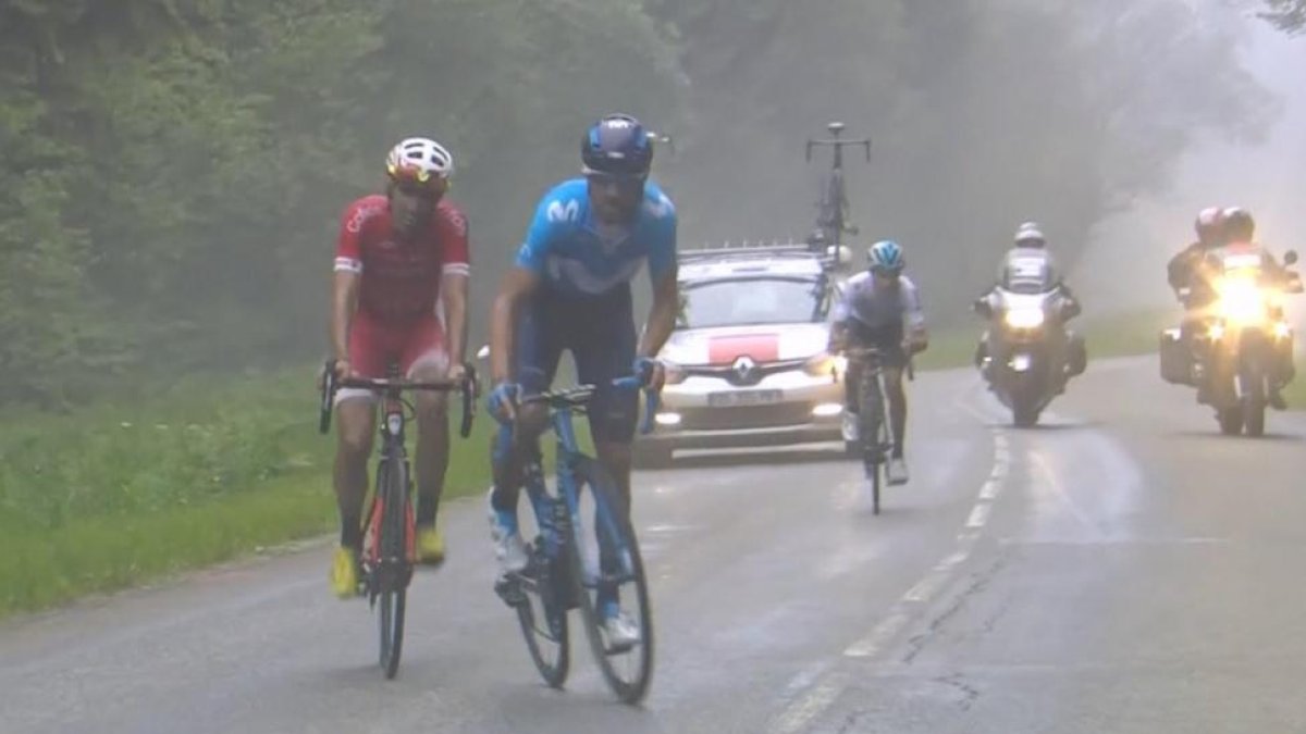 Alejandro Valverde y Dani Navarro, en acción.-/ MOVISTAR TEAM